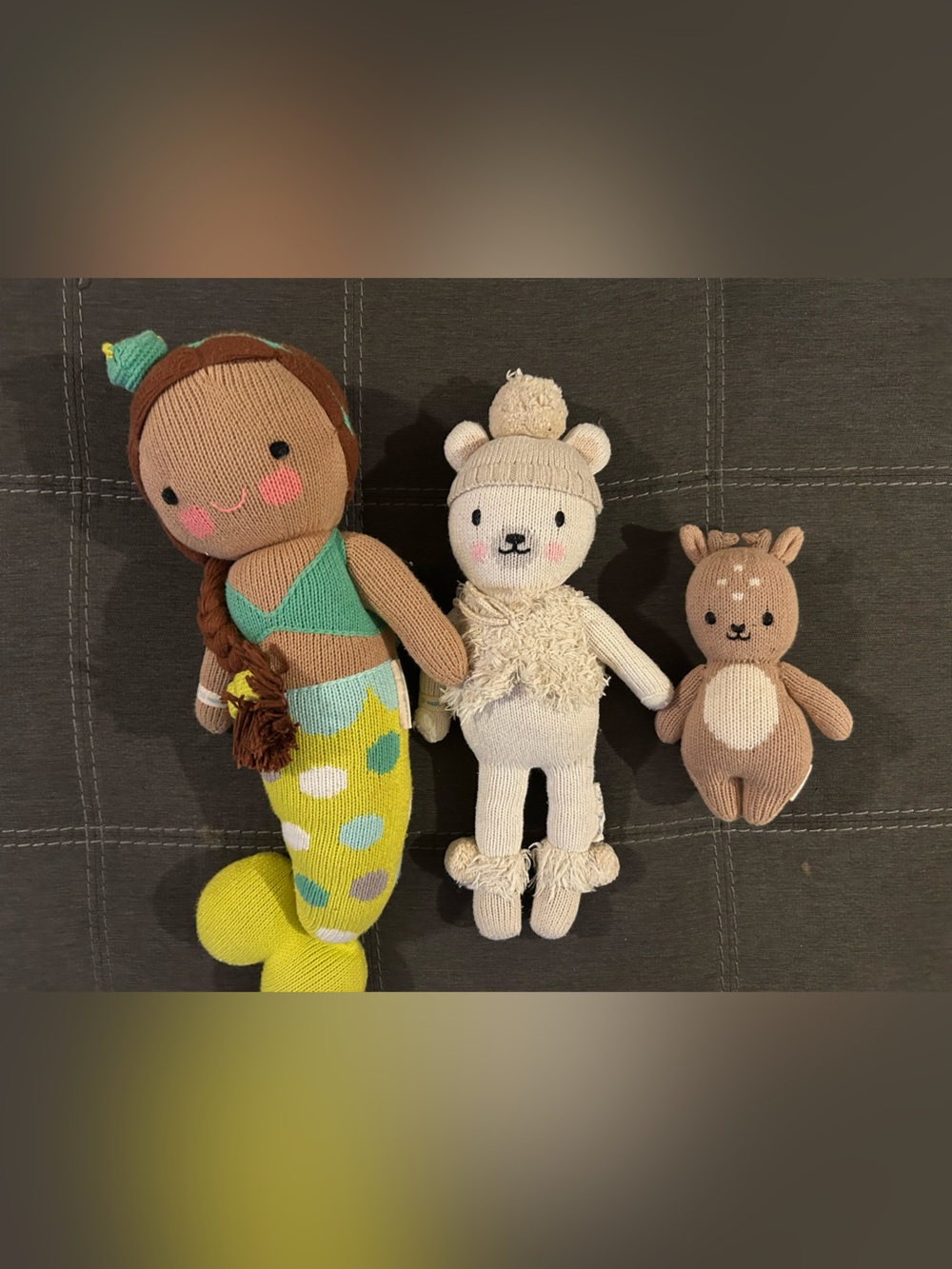 Set of 3 cuddle + kind dolls